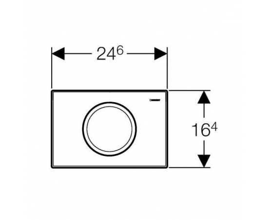Кнопка смыва Geberit Delta 11 115.120.11.1 белая_, изображение 3