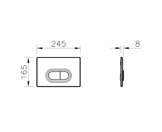 Кнопка смыва VitrA 740-0580 хром_, изображение 2