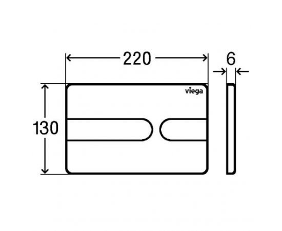 Кнопка смыва Viega Prevista Visign for Style 8613.1 773151 альпийский белый_, изображение 3