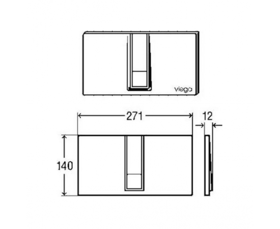 Кнопка смыва Viega Visign for Style 14 654689 белая_, изображение 3