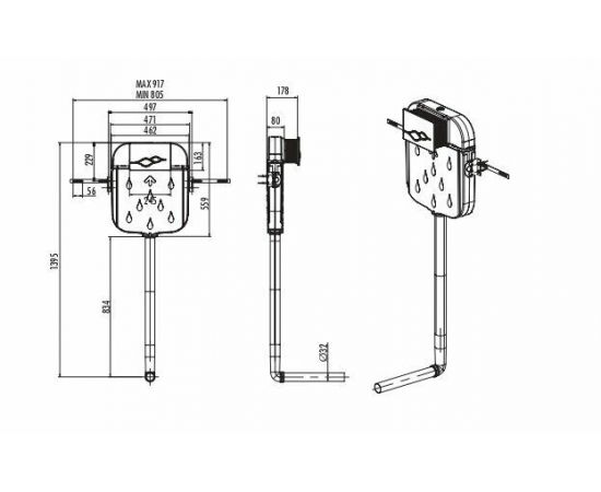 Инсталляция для чаши Генуя Creavit GR5006.01_, изображение 2