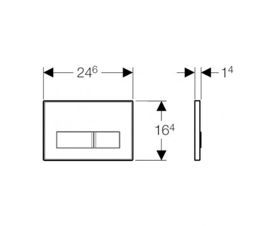 Кнопка смыва Geberit Sigma 50 115.788.00.1 без вкладыша_, изображение 2