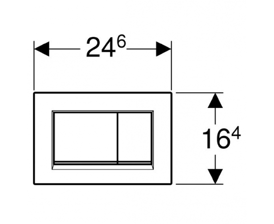 Кнопка смыва Geberit Sigma 30 115.883.14.1 черный матовый / хром глянцевый_, изображение 3