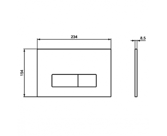 Кнопка смыва Ideal Standard Oleas R0121AA хром_, изображение 4