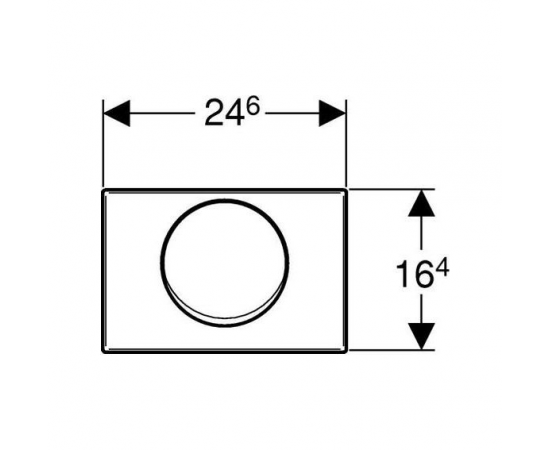 Кнопка смыва Geberit Delta 15 115.101.00.1 антивандальная_, изображение 2