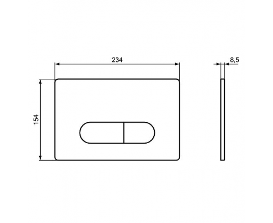 Кнопка смыва Ideal Standard Oleas R0115AC белая_, изображение 3