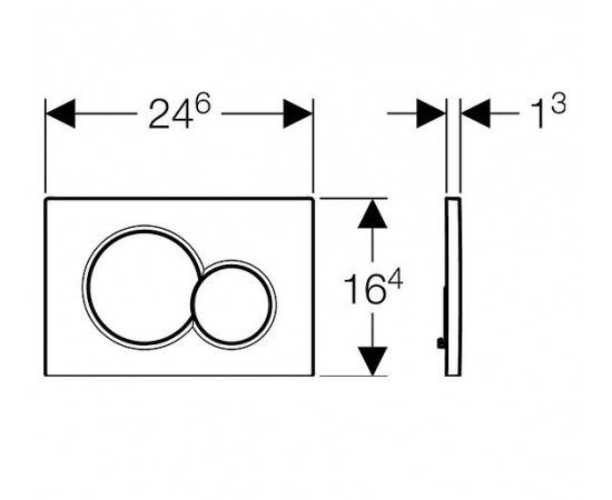 Кнопка смыва Geberit Sigma 01 115.770.21.5 хром_, изображение 2