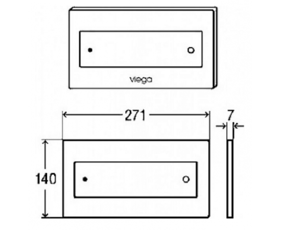 Кнопка смыва Viega Visign for Style 12 597276 хром матовый_, изображение 3