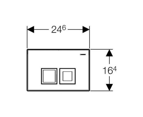 Кнопка смыва Geberit Delta 50 115.135.21.1 хром_, изображение 2