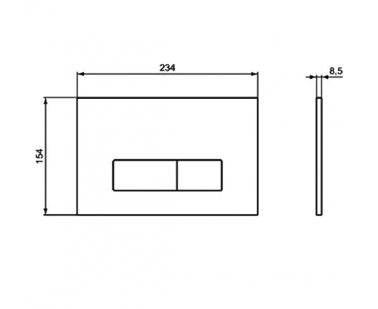 Кнопка смыва Ideal Standard Oleas R0121AC белая_, изображение 3