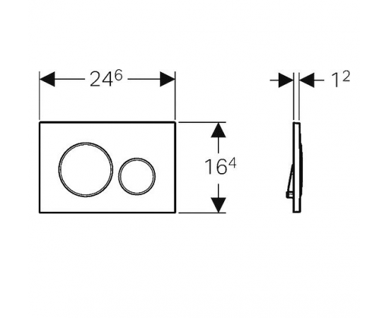 Кнопка смыва Geberit Sigma 20 115.882.KH.1 хром_, изображение 2