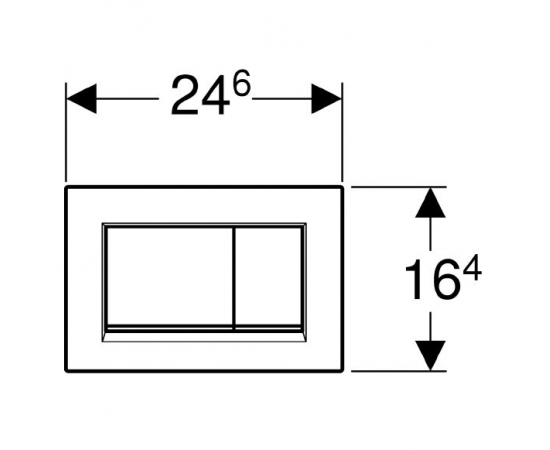 Кнопка смыва Geberit Sigma 30 115.883.JQ.1 хром матовый / хром глянцевый_, изображение 3