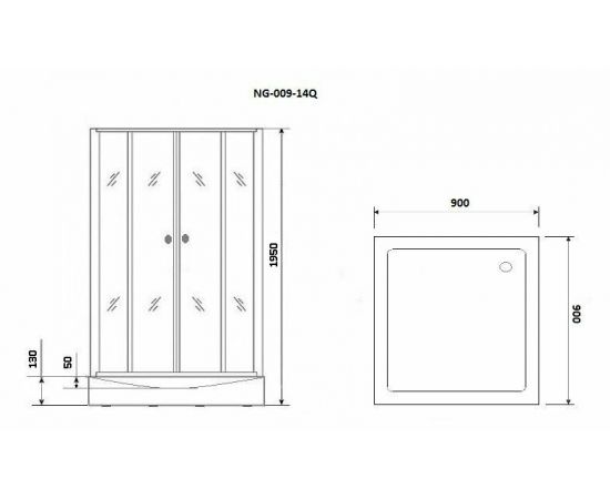 Душевой уголок Niagara NG- 009-14Q_, изображение 4