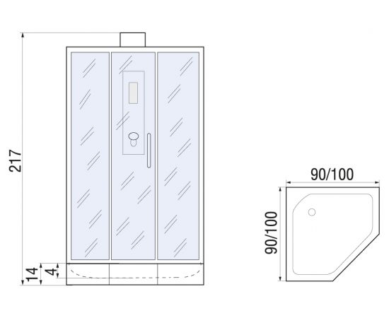 Душевая кабина River Penta 100 БК_, изображение 13
