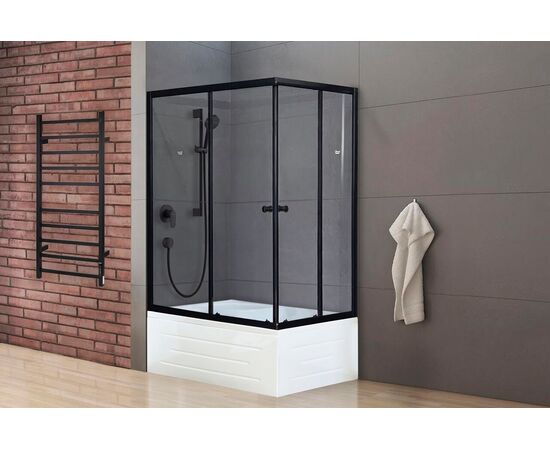 Душевой уголок Royal Bath RB 8120BP-T-BL прозрачное левый_