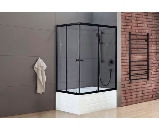 Душевой уголок Royal Bath RB 8120BP-T-BL прозрачное правый_