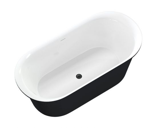 Акриловая ванна Aquanet Smart 170x78 88778 Gloss Finish черный глянец_