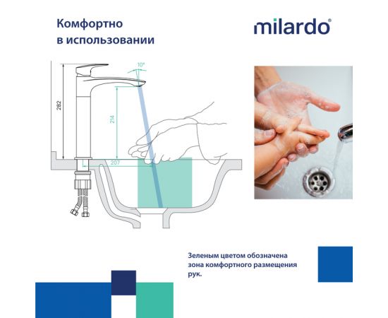 Смеситель для раковины Milardo RORBL01M01_, изображение 3