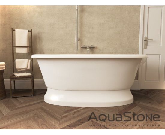 Мраморная ванна AquaStone Оливия на подиуме_, изображение 3
