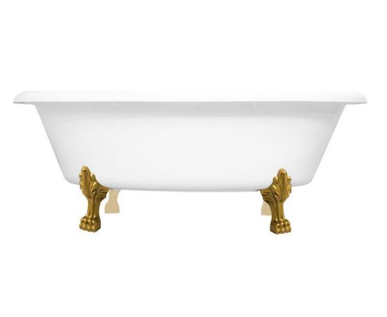 Мраморная ванна AquaStone Оливия, ножки золото Premium_, изображение 2