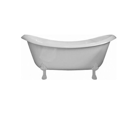 Мраморная ванна AquaStone Лиона, ножки белые_, изображение 2