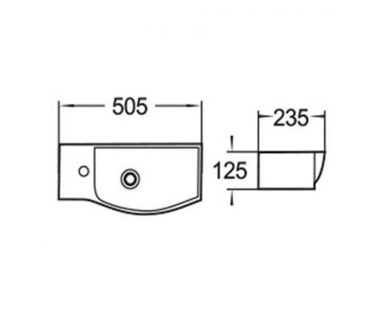 Раковина подвесная WeltWasser WW AISBACH 7950 GL-WT L глянцевая белая 505х235х125_, изображение 2