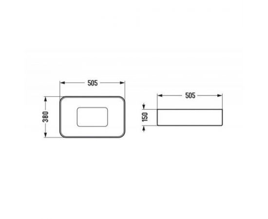 Раковина накладная WeltWasser WW ELBACH 78575-50 GL-WT глянцевая белая 505х380х150_, изображение 2