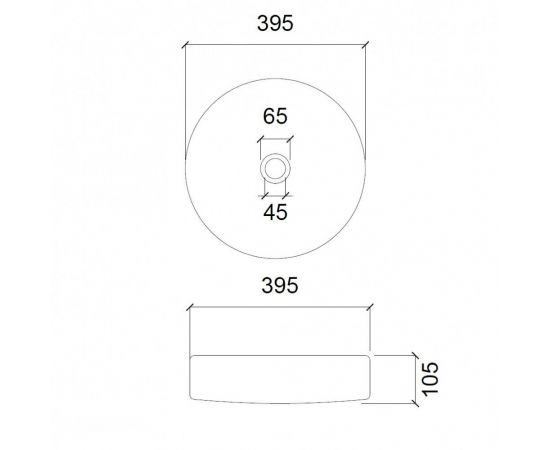 Раковина накладная стеклянная ABBER Glas AK2301 прозрачная_, изображение 3