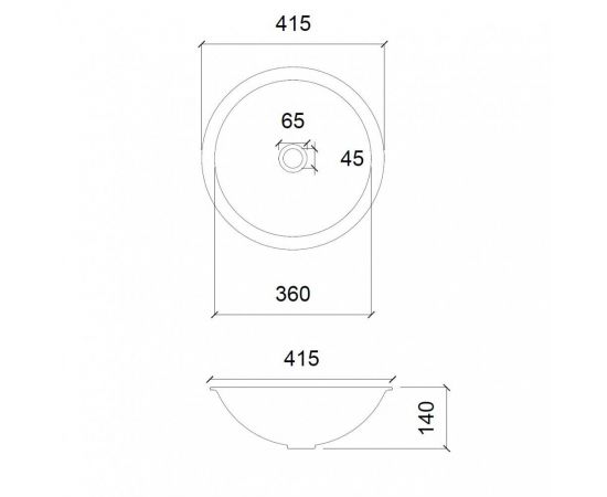 Раковина накладная стеклянная ABBER Glas AK2302 прозрачная_, изображение 2