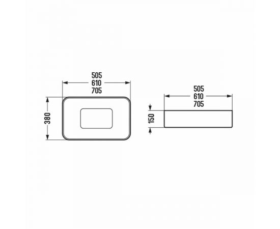 Раковина керамическая Vincea VBS-50450, белая_, изображение 3