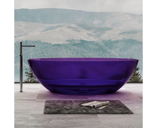Прозрачная ванна ABBER Kristall AT9702Amethyst фиолетовая_