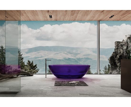 Прозрачная ванна ABBER Kristall AT9702Amethyst фиолетовая_, изображение 2