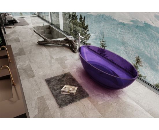 Прозрачная ванна ABBER Kristall AT9702Amethyst фиолетовая_, изображение 3