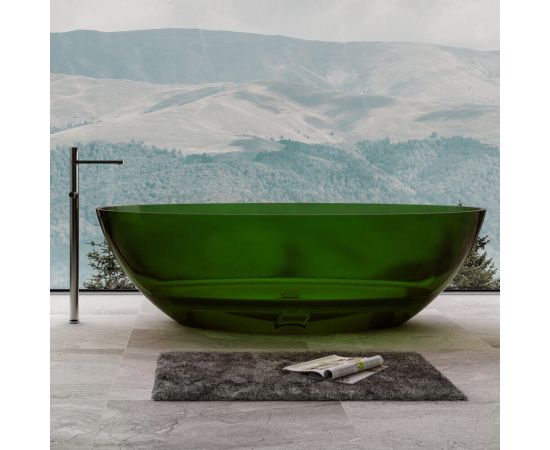 Прозрачная ванна ABBER Kristall AT9702Emerald зеленая_