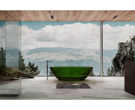 Прозрачная ванна ABBER Kristall AT9702Emerald зеленая_, изображение 2