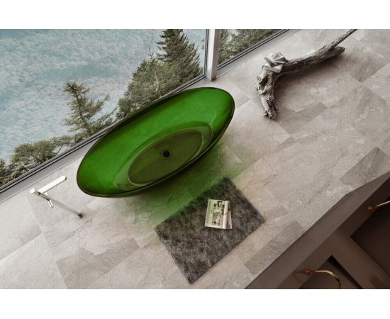 Прозрачная ванна ABBER Kristall AT9702Emerald зеленая_, изображение 4
