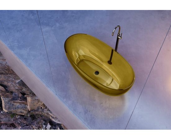Прозрачная ванна ABBER Kristall AT9703Amber желтая_, изображение 5