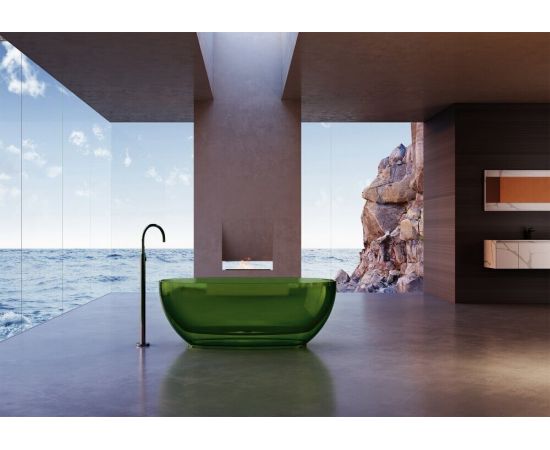 Прозрачная ванна ABBER Kristall AT9703Emerald зеленая_, изображение 2