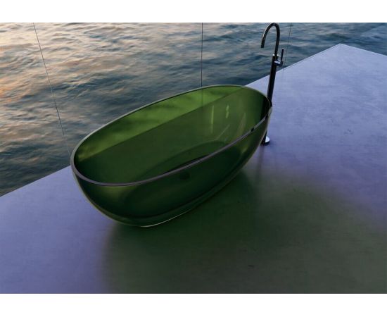 Прозрачная ванна ABBER Kristall AT9703Emerald зеленая_, изображение 4