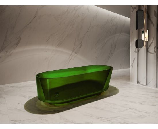 Прозрачная ванна ABBER Kristall AT9706Emerald зеленая_, изображение 3