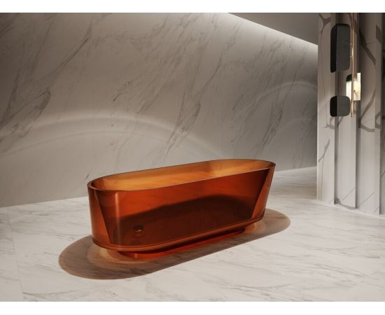 Прозрачная ванна ABBER Kristall AT9706Opal коричневая_, изображение 4