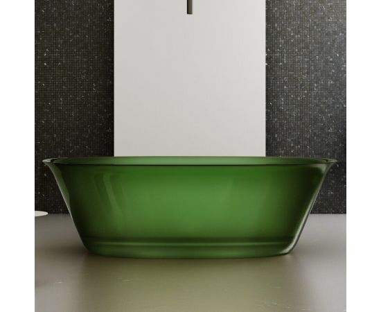 Прозрачная ванна ABBER Kristall AT9707Emerald зеленая_