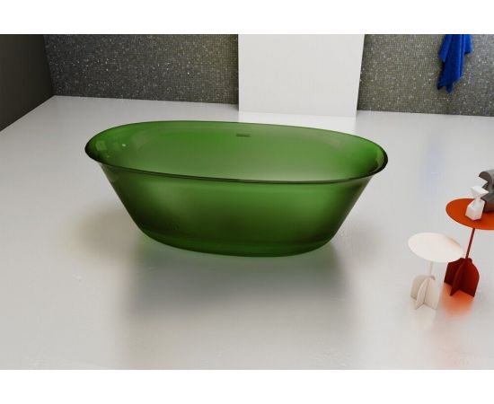 Прозрачная ванна ABBER Kristall AT9707Emerald зеленая_, изображение 4