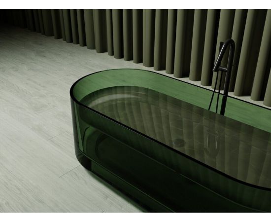 Прозрачная ванна ABBER Kristall AT9708Emerald зеленая_, изображение 5