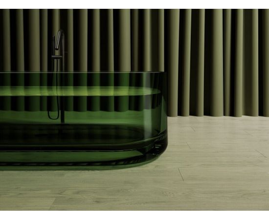 Прозрачная ванна ABBER Kristall AT9708Emerald зеленая_, изображение 6