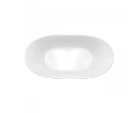 Акриловая ванна Vincea VBT-405-1600, 160х78х58, цвет белый, слив-перелив в комплекте, белый_, изображение 3