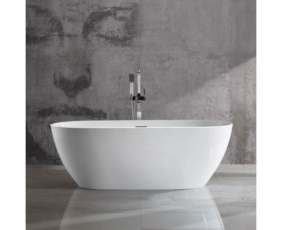 Акриловая ванна Vincea VBT-408-1800, 180х81.5х58, цвет белый, слив-перелив в комплекте, белый_, изображение 2