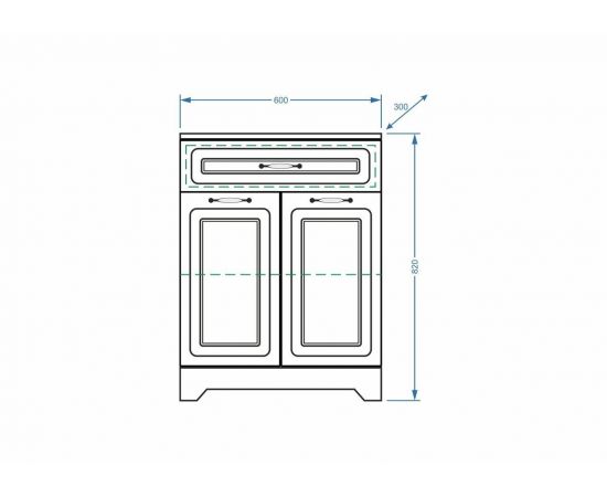 Комод Stella Polar Кармела 60 1 ящик ольха белая_, изображение 5