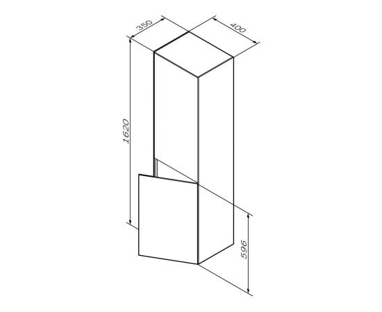 Шкаф-колонна AM.PM Inspire V2.0 M50ACHX0406WM универсальный подвесной 40 см push-to-open белый матов_, изображение 9