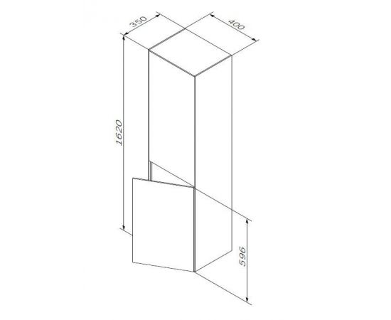 Шкаф-колонна AM.PM Inspire V2.0 M50ACHX0406GM универсальный подвесной 40 см push-to-open графит матовый_, изображение 9